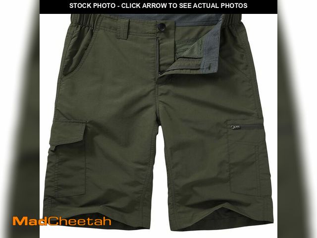 Lot 74-13961328 - Hiking Shorts for Men Cargo Casual Quick Dry Lightweight Stretch Waist Outdoor Fishing Travel Shorts...