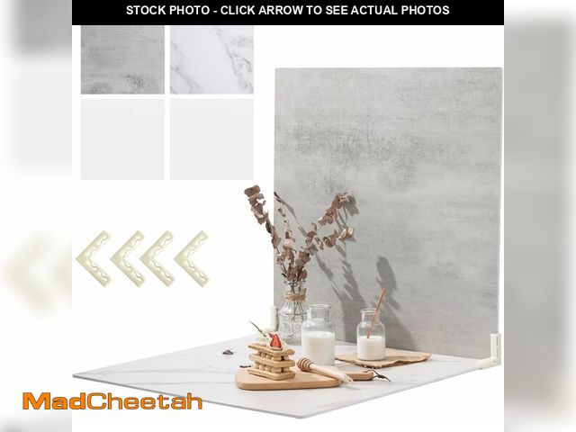 Lot 74-13040658 - Photo Backdrop Boards, Replica Surfaces, Photography Background for Food and Studio, 2 PCS 4 Pattern...