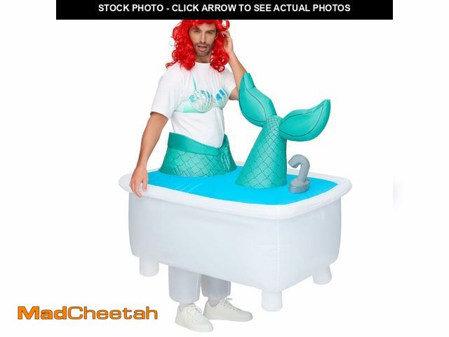 Lot 74-12705970 - Spooktacular Creations Adults Inflatable Costumes, Mermaid in the Tub Halloween Inflatable Costume, ...