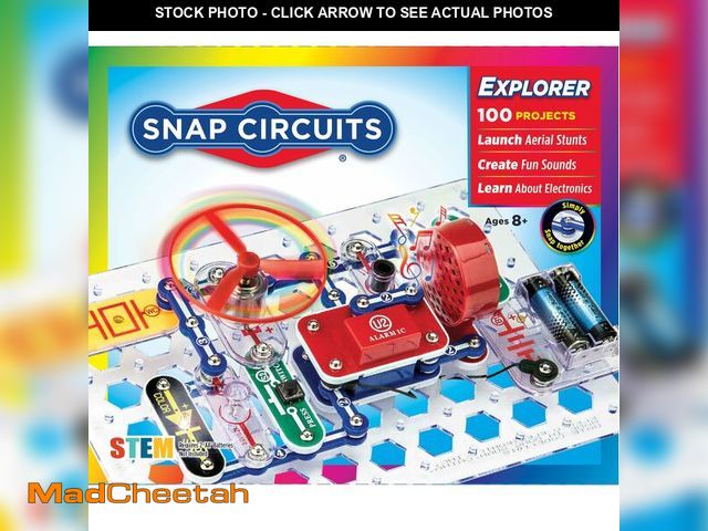 Lot 74-14213626 - Snap Circuits Jr. SC-100 Electronics Exploration Kit, Over 100 Projects, Full Color Project Manual, ...
