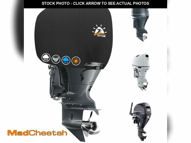 Lot 74-14155373 - Zettum Outboard Motor Cover, 600D Boat Motor Cover Waterproof &amp; Heavy Duty, Fade-Resistant Boat ...