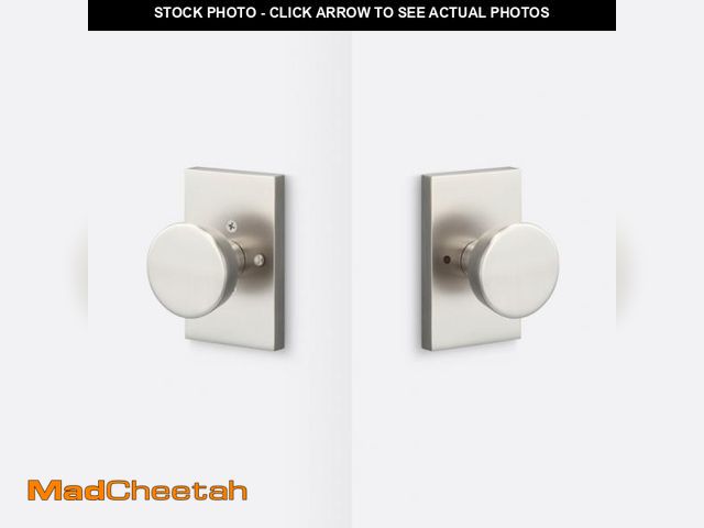 Lot 74-6768185 - Sure-Loc Hardware Ridgecrest Mountain Zermatt Privacy Door Knob SLOC1603 Finish: Satin Nickel - USED