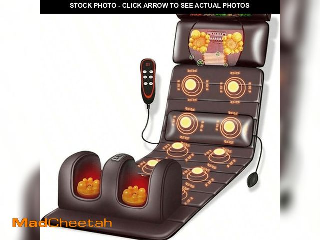 Lot 74-14588025 - Sanie Full Body Massage Mat with Heat, 10 Vibration Massage Nodes &amp; Adjustable Head Pillow, Fold...