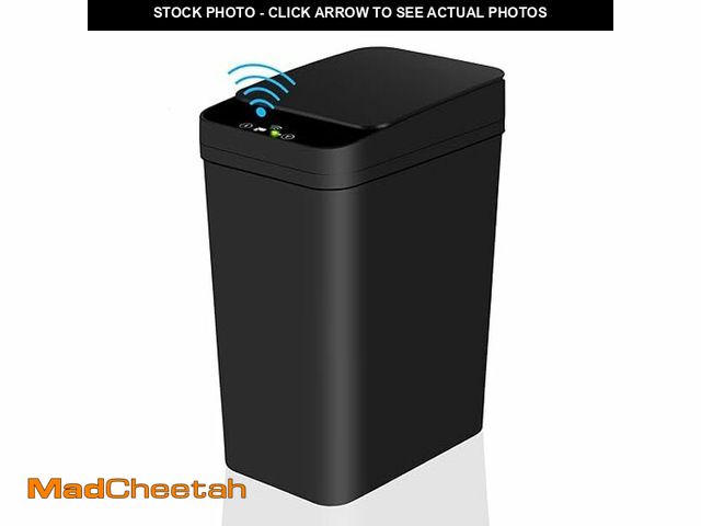 Lot 74-11368791 - Bathroom Touchless Trash Can 2.2 Gallon Smart Automatic Motion Sensor Rubbish Can with Lid Electric ...