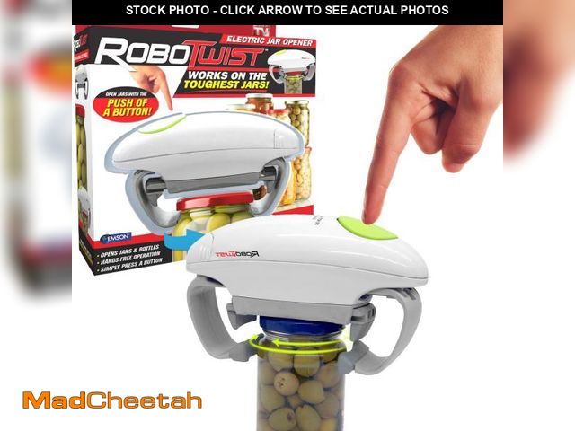 Lot 74-11556089 - Robotwist Jar Opener, Automatic Jar Opener, Deluxe Model with Improved Torque, Robo Twist Kitchen Ga...