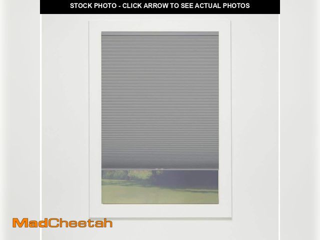 Lot 74-12773522 - Perfect Lift Window Treatment Anchor Gray Cordless Blackout Eco Polyester Cellular Shades - 30.5 in....