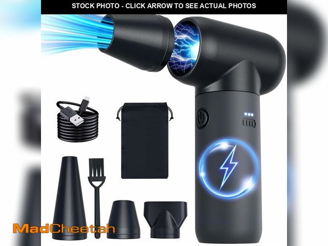 Lot 74-10899228 - Compressed Air Duster,180000RPM Jet Dryer Blower,3 Gear Electric Portable Air Duster,No Canned Air D...