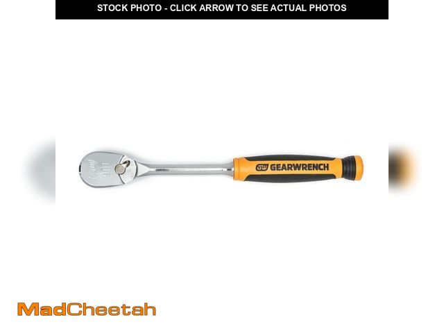 Lot 74-14390062 - GEARWRENCH 3/8 in. Drive 90-Tooth Dual Material Teardrop Ratchet - UNUSED