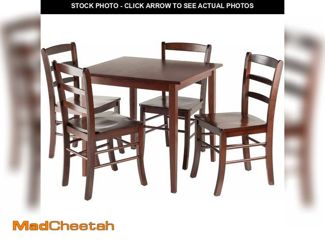 Lot 74-13011563 - Winsome Groveland 4 Chairs, Antique Walnut - UNUSED