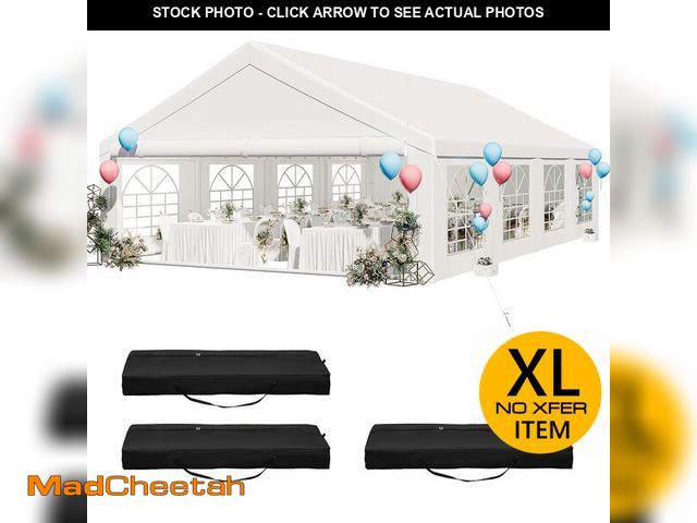Lot 74-12822161 - YITAHOME 20x30 ft Party Tent Heavy Duty Outdoor Wedding Event Shelters Upgraded Galvanized Canopy wi...