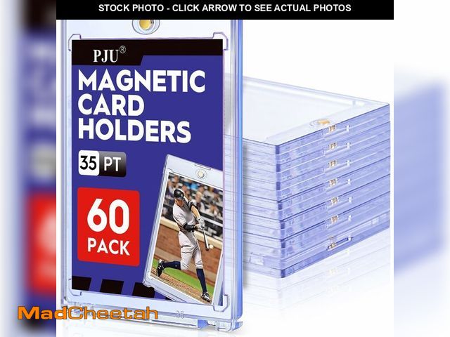 Lot 74-14422720 - 60ct Magnetic Card Holder, 35pt One Touch Card Holder for Trading Cards, Protectors Hard Plastic, U-...