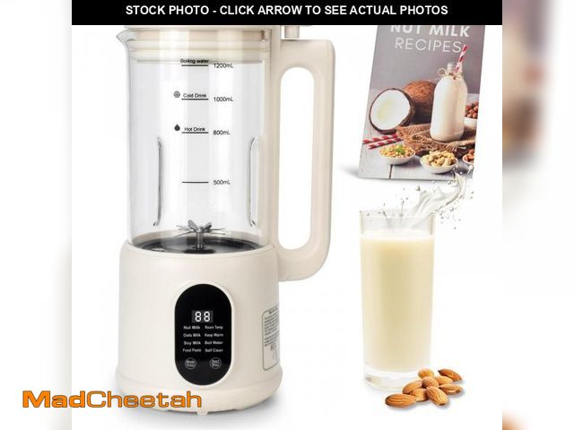 Lot 74-12118968 - Nut Milk Maker, 8 in 1 Homemade Automatic Plant-Based Milk, Soy Milk, Almond Milk, Oat Milk, Coconut...