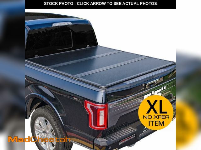 Lot 74-12821881 - Hard Folding Truck Bed Tonneau Cover Compatible with Toyota Tundra 2014-2021 5.5 ft Short Box, Tri F...