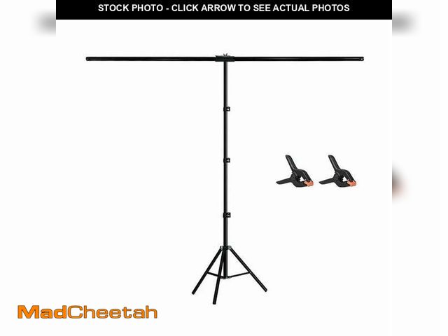 Lot 74-14071604 - WEIJIEMING T-Shaped Background Backdrop Support Stand Kit, 1.5*2 M Tall Adjustable Tripod Stand for ...