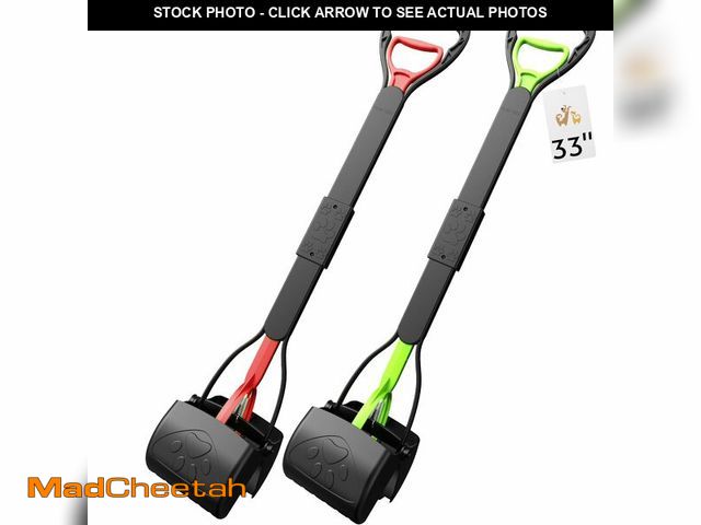 Lot 74-14143725 - 33" Pooper Scooper 2 Pack, XL Tall Handle No Touch Dog Pooper Scooper for Large Small Dogs, Durable ...