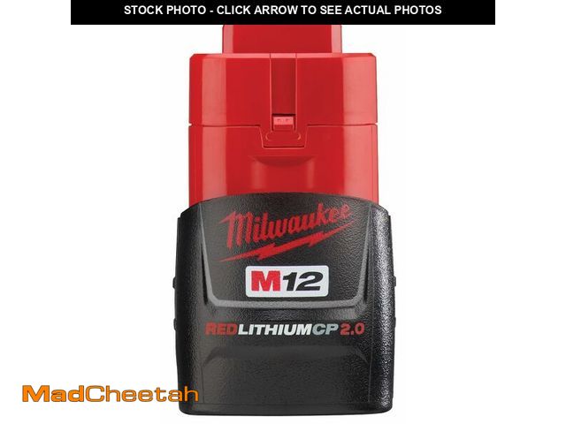 Lot 74-13051433 - Milwaukee 48-11-2420 M12 REDLITHIUM 2.0 Compact Battery Pack (1-Pack) - UNUSED