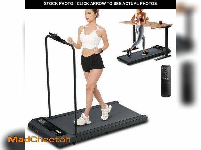 Lot 74-13045214 - Chiccushion Walking Pad Treadmill Under Desk with Handle for Home, 2.5HP Portable Walking Treadmill ...