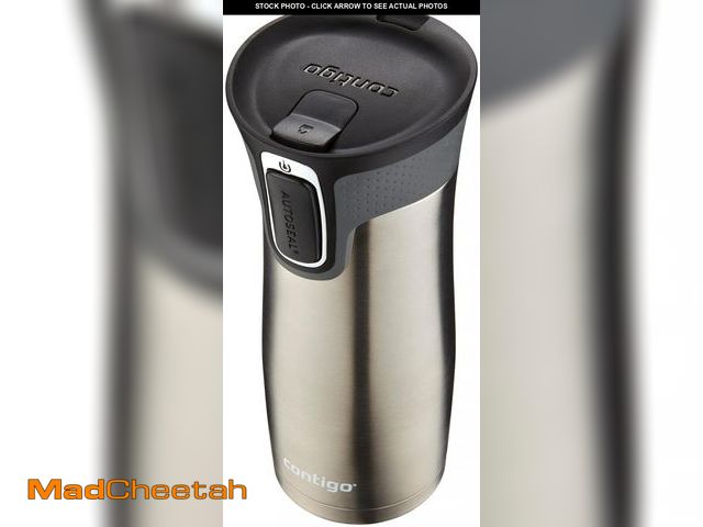 Lot 74-12434609 - Contigo West Loop Stainless Steel Travel Mug with AUTOSEAL Lid, 16oz., Stainless Steel/Black - UNUSE...