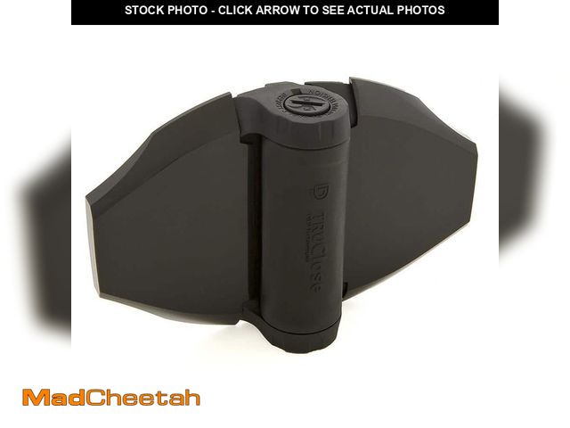 Lot 74-12853093 - Tru-Close 4-1/2 in. x 6-3/4 in. Black Polymer and Stainless Steel Hinge - UNUSED