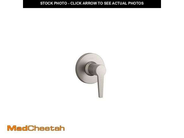 Lot 74-14314671 - KOHLER Pitch 1-Handle Valve Handle Trim Kit in Vibrant Brushed Nickel (Valve Not Included) - UNUSED