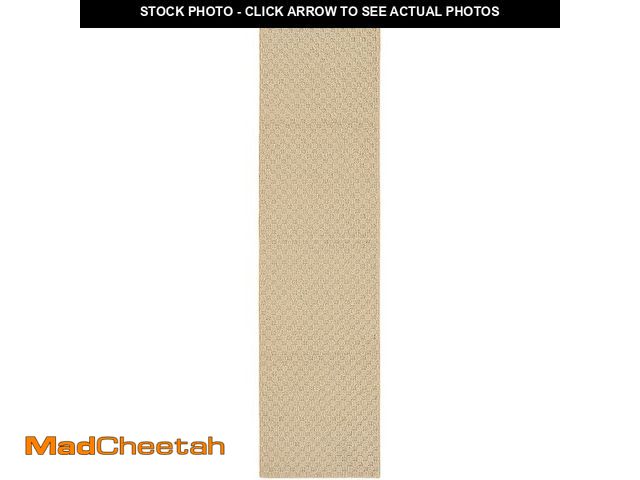 Lot 74-14304891 - Garland Rug Town Square Beige Tan 2' x 8' Non Slip Area Rug for Living Rooms &amp; Hallways, Stylish...