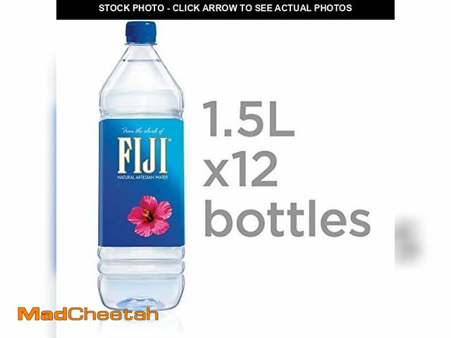 Lot 74-12865333 - FIJI Natural Artesian Bottled Water 1.5 Liters / 50.7 Fl Ounce (Pack of 12) - 100% Natural Electroly...