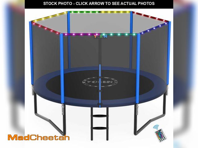 Lot 74-14289132 - YORIN Trampoline for 2-3 Kids, 8FT 10FT 14FT 12FT Trampoline for Adults with Enclosure Net, Ladder, ...