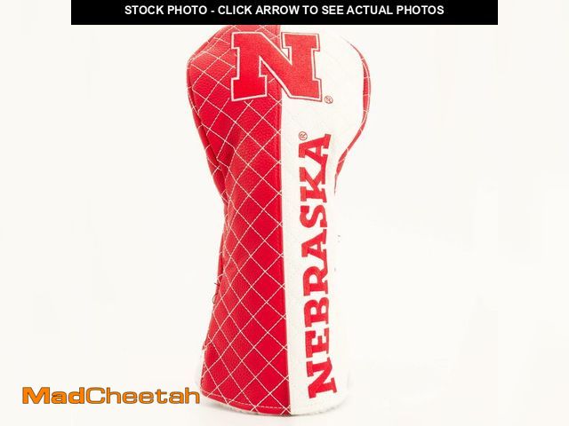 Lot 74-14214152 - Team Golf NCAA Nebraska Quilted Driver Headcover (Striped) - USED
