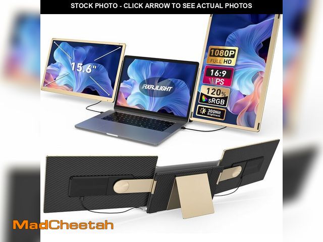 Lot 74-11674164 - 15.6Ã¢â¬Â Laptop Screen Extender, Laptop Monitor Extender 120% sRGB FHD 1080P IPS Type-C/HDMI/USB-...