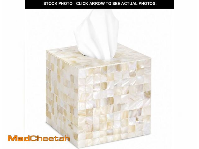 Lot 74-13953267 - PEMAR Handcrafted Wooden Tissue Box Cover for Small Cube Tissue Boxes Only (Max Inner Size 4.7Ã¢â¬Â...