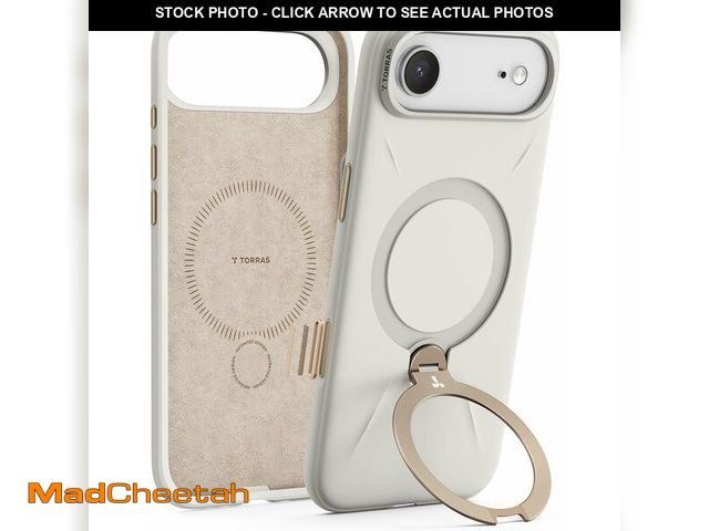 Lot 74-12718035 - TORRAS Q3 Silicone 360 Spin for iPhone Air Case with Stand, Fit for MagSafe, Magnetic Ring Kickstand...