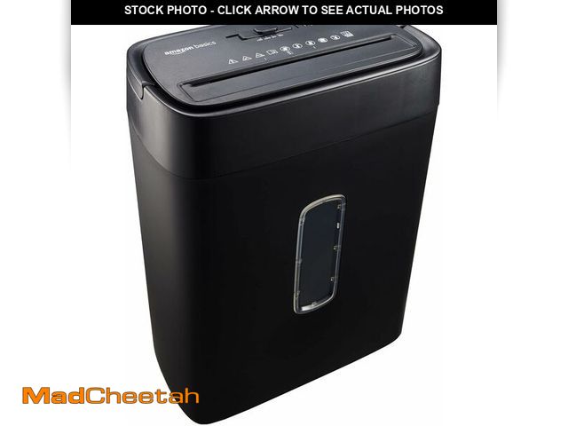 Lot 74-14589133 - Basics Cross Cut Paper and Credit Card Shredder, 12 Sheet (New Model), Black - UNUSED