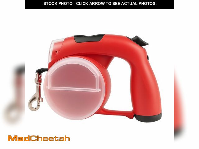 Lot 74-13539606 - 5-in-1 Retractable Dog Leash with Light, Poop Bag Holder, Treat Box &amp; Folding Water Cup Ã¢â¬â...