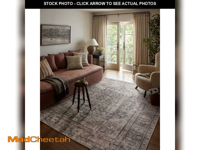 Lot 74-13803012 - Loloi Amber Lewis Georgie Collection GER-08 Lagoon/Beige 2'-0" x 5'-0", .19" Pile Height, Accent Rug...