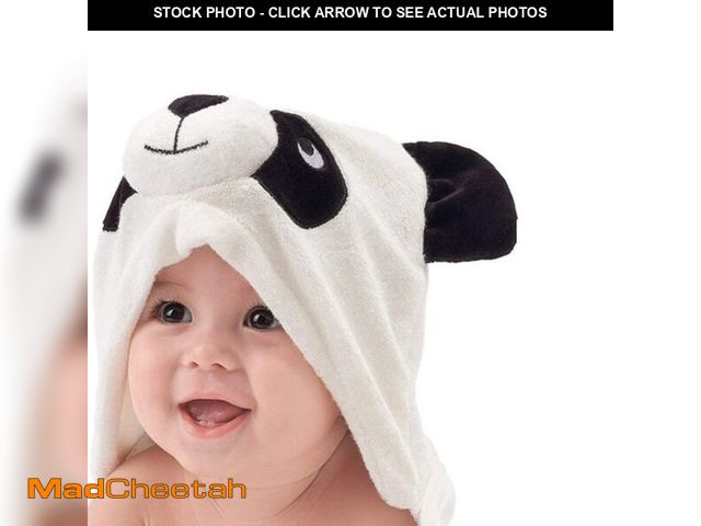 Lot 74-13715629 - HIPHOP PANDA Hooded Towel - Rayon Made from Bamboo, Bath Towel with Bear Ears for Newborn, Babie, To...