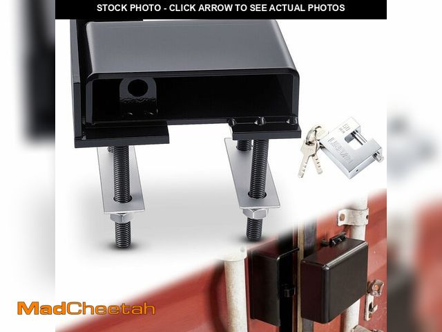 Lot 74-14268104 - Hicarer Bolt on Shipping Container Lock Box, Heavy Duty Steel Lock Box with Padlock and 3 Keys Shipp...