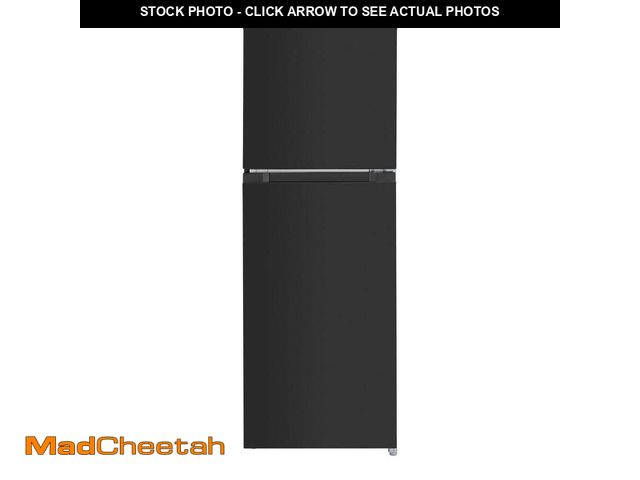 Lot 74-14255911 - *DAMAGED/DENTED* Vissani 10.1 cu. ft. Top Freezer Refrigerator in Black Garage Ready, Energy Star Ce...