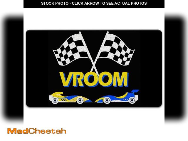 Lot 74-12437810 - JINYO Racing Car Welcome Mat, Checkered Flag Racing Door Mat for Kids Room Playroom Nursery Boys Bed...
