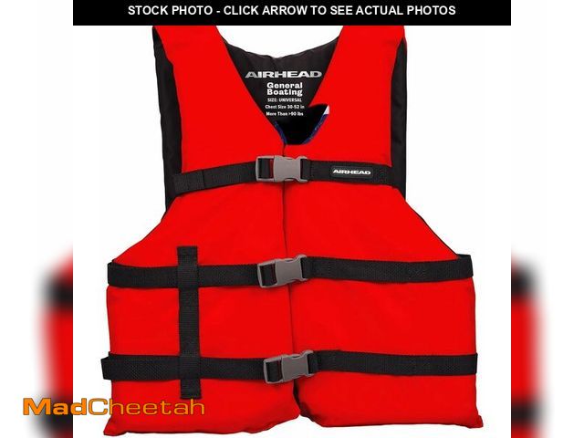 Lot 74-14349188 - Airhead General Purpose Life Jacket for Adults &amp; Kids - US Coast Guard Approved Life Vest for Me...