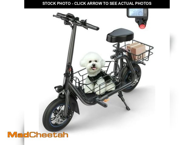 Lot 74-12420333 - MIHOVER 19MPH Foldable 550W Electric Scooter with Seat for AdultÃ¯Â¼Å12 Inch Commuter Electric Scoo...