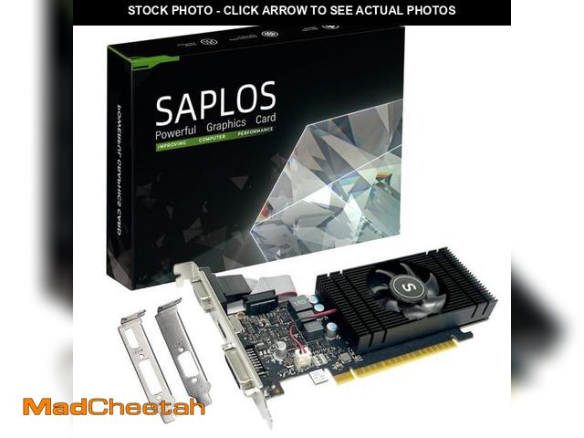 Lot 74-12052015 - SAPLOS Geforce GTX 750 Ti 4GB Graphics Card, GDDR5 128-bit, DVI, HDMI, VGA, Low Profile, Video Card ...