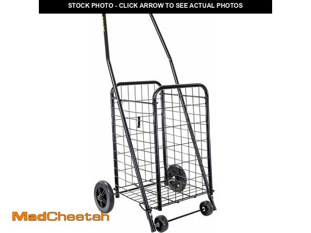 Lot 74-13041238 - dbest Products Cruiser Cart Sport, Foldable Grocery Cart on Wheels,Multi-Use Collapsible Folding Lau...