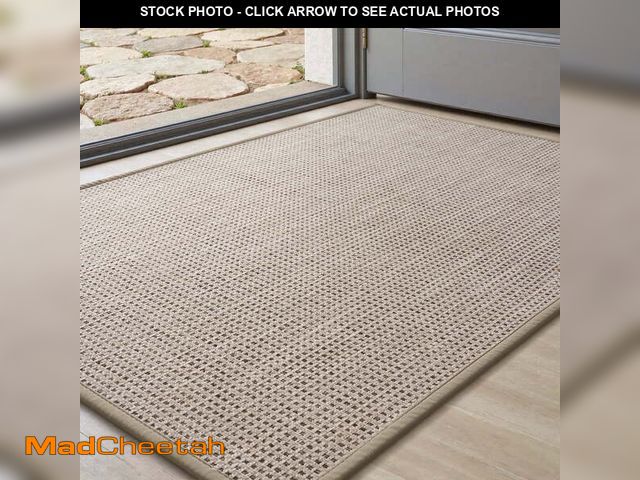 Lot 74-14286403 - FEELHOME Door Mats for Inside 32"x47" Non Slip Rubber Welcome Mat for Inside Low-Profile Dirt Trappe...