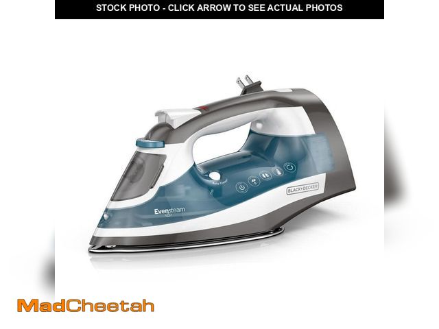 Lot 74-14389752 - BLACK+DECKER One Step Steam Iron with Cord Reel - UNUSED