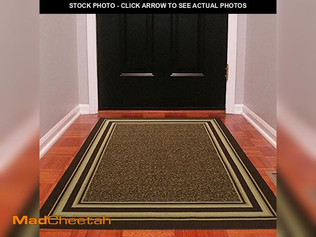 Lot 74-12760397 - Ottomanson 3'3" x 5' Rugs for Living Room Border Area Rug for Bedroom - Non Slip Durable Large Floor...