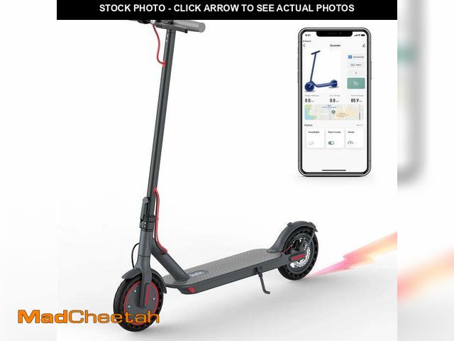 Lot 74-12887804 - (MISSING CHARGER) JOYHIS J078 Electric Scooter for Adults, 350W Motor, 19mph Speed, 8.5" Solid Tires...
