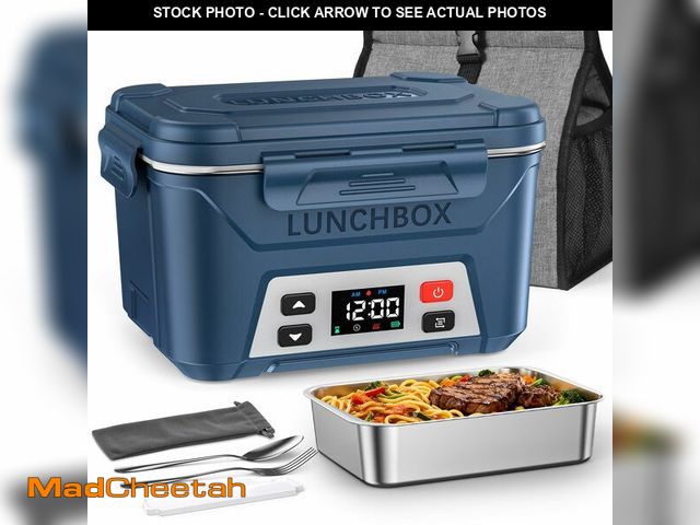 Lot 74-14146839 - EAST OAK Cordless Electric Lunch Box for Adults, Battery Powered Heated Lunch Box for Work, Travel, ...