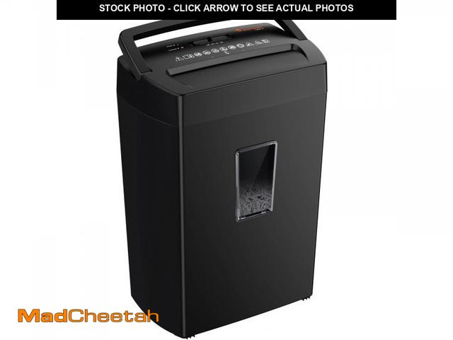 Lot 74-11547495 - Bonsaii 12-Sheet Cross Cut Paper Shredder, 5.5 Gal Home Office Heavy Duty Shredder for Paper, Credit...