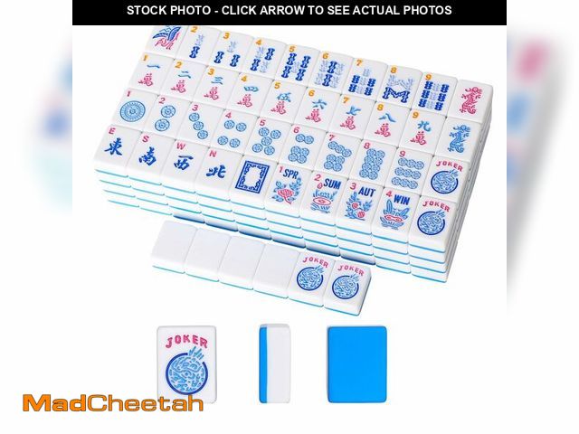 Lot 74-12712518 - GUSTARIA American Mahjong Tiles (1.2Ã¢â¬Â,Tiles Only), 166 Pcs American Mahjong Tile Set with Blue...