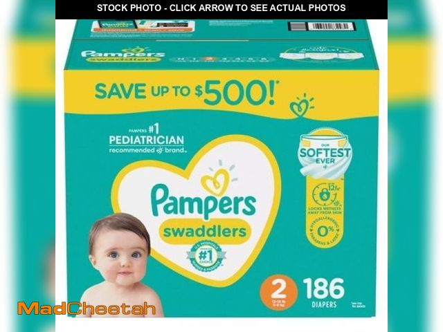 Lot 74-12421451 - Swaddlers Diapers Size 2 (12-18 Pounds) 180 Count - UNUSED
